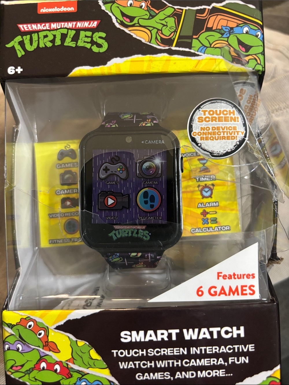 Nickelodeon Teenage Mutant Ninja Turtles Black and Green Kids Smart Watch 060